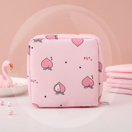 Adorable Pink Peri Sanitary Napkin Storage Holder | Reusable + Zero Waste Period