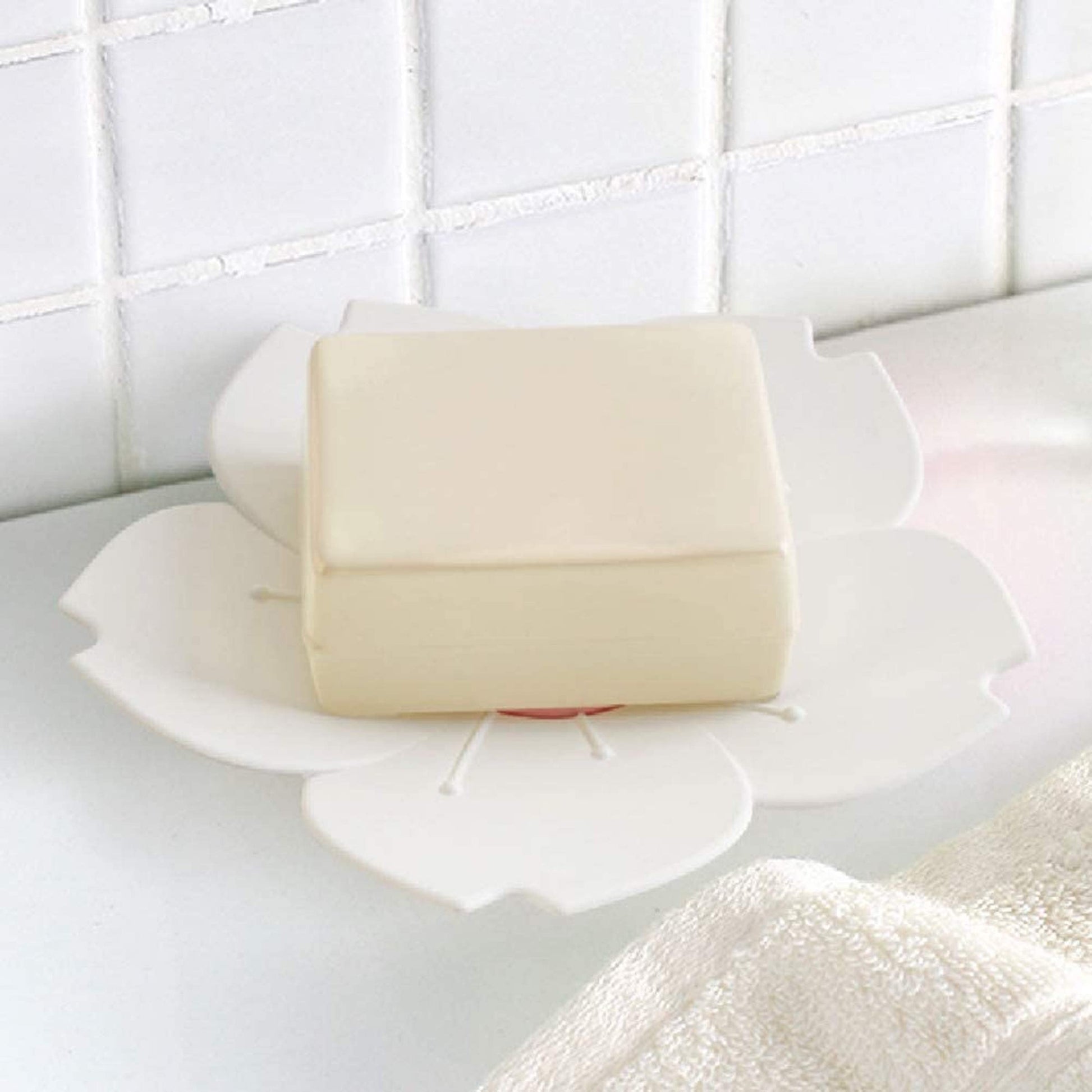 Self Draining Soap Dish  Green 